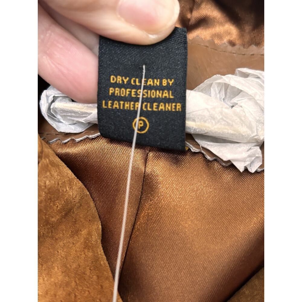 IMAN Global Chic Suede Leather Trench Belt 70s Retro Boho Coat Double Breast XS - Picture 6 of 13